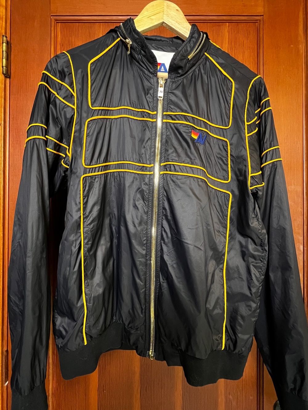 Aviator Nation Racer Jacket | Men’s Medium | Hooded Windbreaker - Picture 2 of 6